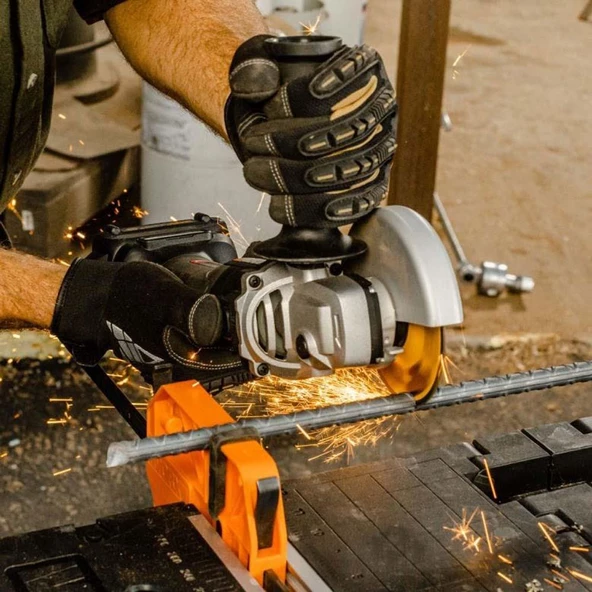 Worx Wx812 20Volt 4.0Ah. 125Mm Kömürsüz Profesyonel Şarjlı Avuç Taşlama - 9