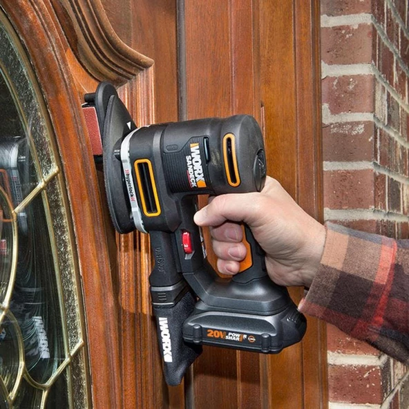 WORX WX820 20Volt 2.0Ah. Li-ion Profesyonel Devir Ayarlı Çok Amaçlı Şarjlı Zımpara - 11