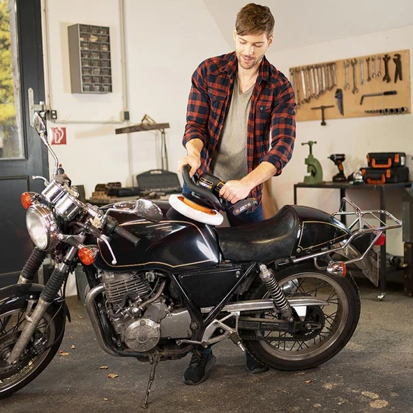 WORX WX856 20Volt 2.0Ah. Li-ion 254MM Şarjlı Orbital Polisaj Makinesi - 7