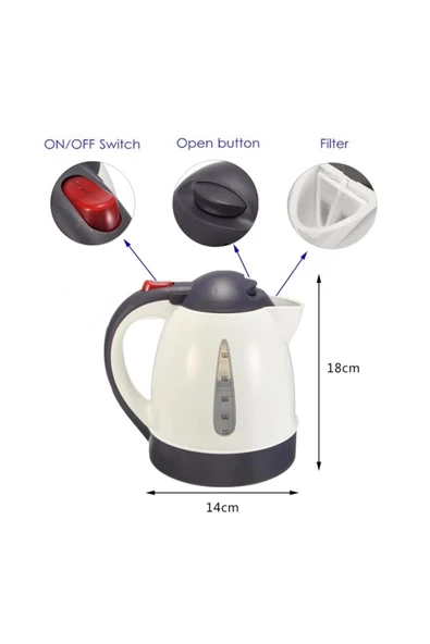 ASBEN AS-201 SU ISITICI KETTLE 12V ARAÇ SU ISITICI 130W 1 LİTRE TERMOSTATLI  - 4