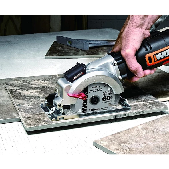 WORX WX437 800Watt 120mm Profesyonel Çok Amaçlı Lazerli Daire Testere - Resim 6