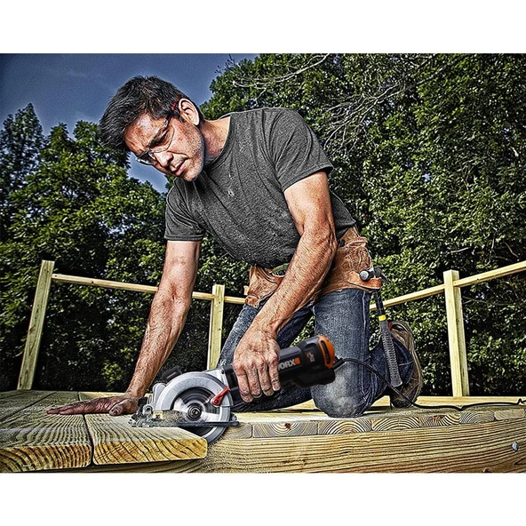 WORX WX437 800Watt 120mm Profesyonel Çok Amaçlı Lazerli Daire Testere - Resim 5