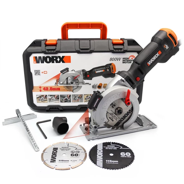 WORX WX437 800Watt 120mm Profesyonel Çok Amaçlı Lazerli Daire Testere ürün görseli 1