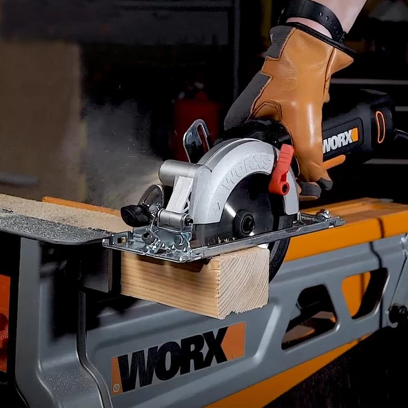 WORX WX437 800Watt 120mm Profesyonel Çok Amaçlı Lazerli Daire Testere - Resim 4