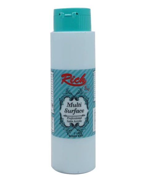 Rich Multı Surface Akrilik Boya 500 cc Bebek Mavi