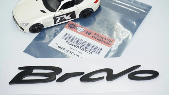 DK Tuning Fiat Bravo Bagaj Siyah ABS 3M 3D Yazı Logo Amblem - 5