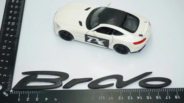 DK Tuning Fiat Bravo Bagaj Siyah ABS 3M 3D Yazı Logo Amblem - 2