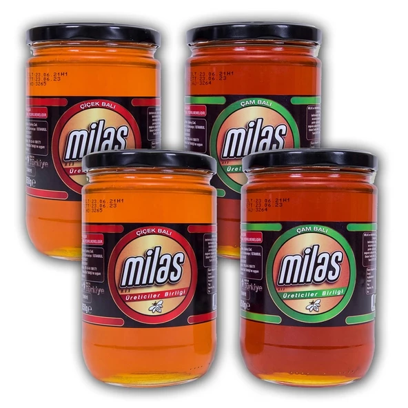 Milas Üreticiler Birliği Çam Balı 2 x 850 G '' Çiçek Balı 2 x 850 G