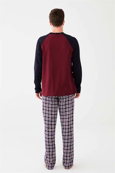 Mod Collection 3526 Erkek Yuvarlak Yaka Pijama Takımı - 2