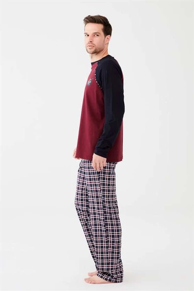 Mod Collection 3526 Erkek Yuvarlak Yaka Pijama Takımı
