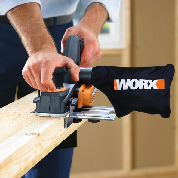 Worx Wx615 750Watt 82Mm Çift Bıçaklı Profesyonel Planya - Resim 6
