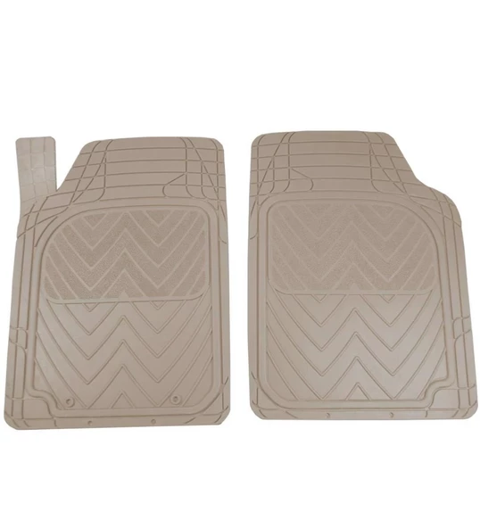 FORD FOCUS 2 2005-2012 Kauçuk Bej Oto Paspas Seti - 3