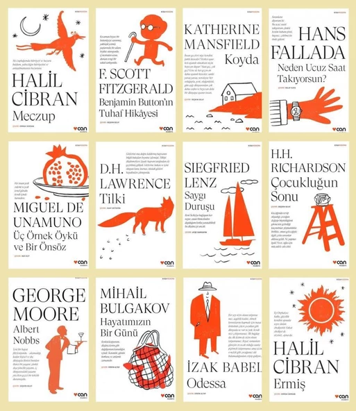 Kısa Modern Klasikler Can Yayınları 12 Kitap Set