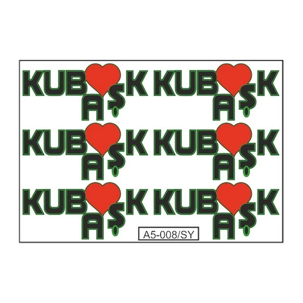 A5 Sticker 017 Tek Paket Çoklu ürün görseli