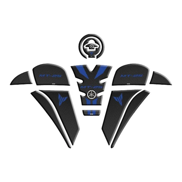 Yamaha Mt25 2020 - 2024 Uyumlu Tank Pad Set 002 ürün görseli