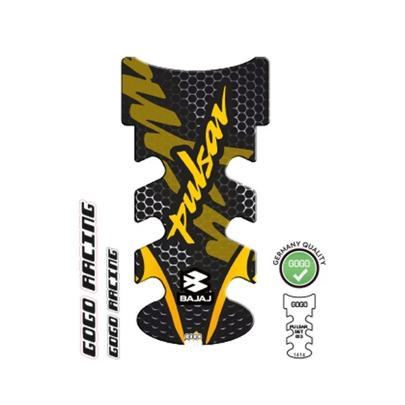 Bajaj Pulsar 2014 - 2024 Uyumlu Tank Pad 003 ürün görseli
