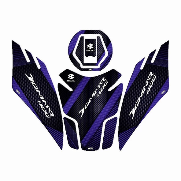 Bajaj Dominar 400 2017 - 2024 Uyumlu Tank Pad Set 002 ürün görseli