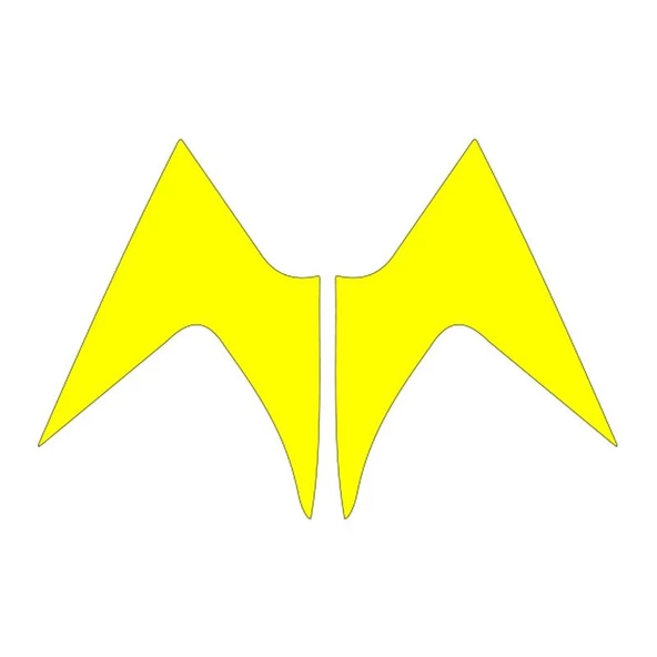 Mondial Mh Drift 2011 - 2020 Uyumlu Flo Sarı Ön Siperlik Yan Sticker ürün görseli