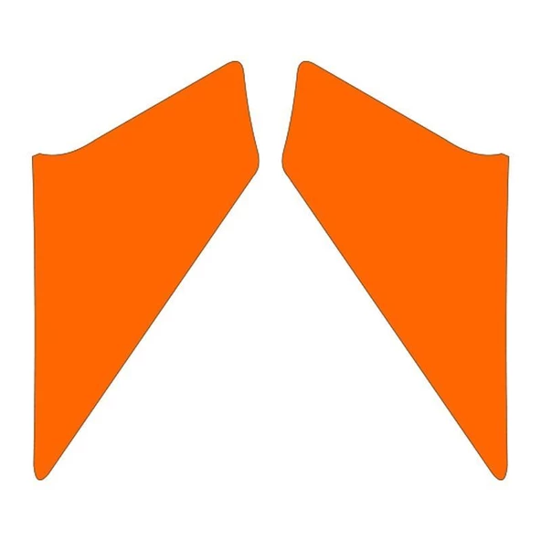 Cg Florasan Turuncu Ön Çamurluk Yan Sticker ürün görseli