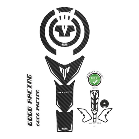 Yamaha Mt07 2018 - 2020 Uyumlu Tank Pad 004 ürün görseli