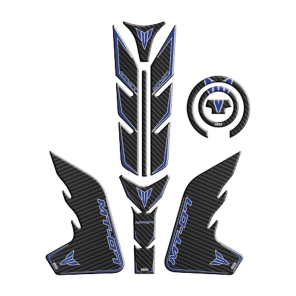 Yamaha Mt07 2018 - 2020 Uyumlu Tank Pad Set 003 ürün görseli