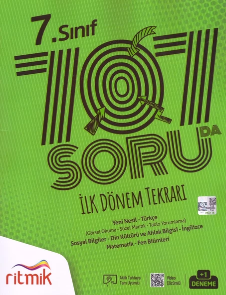 RİTMİK 7.SINIF 707 SORUDA İLK DÖNEM TEKRARI