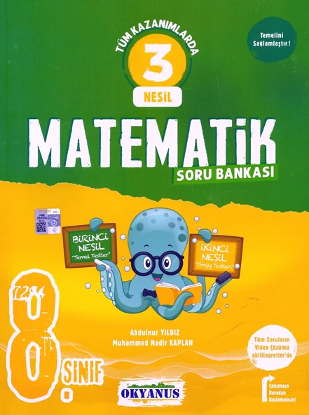 OKYANUS 8.SINIF 3 NESİL MATEMATİK SORU BANKASI