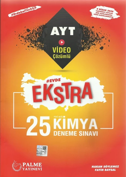 PALME AYT EVDE EKSTRA KİMYA 25 DENEME