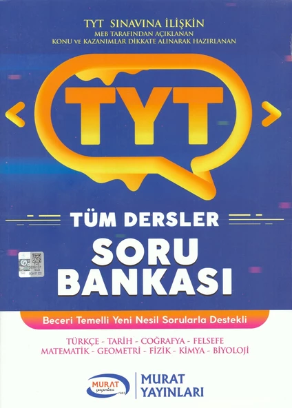 MURAT TYT TÜM DERSLER SORU BANKASI