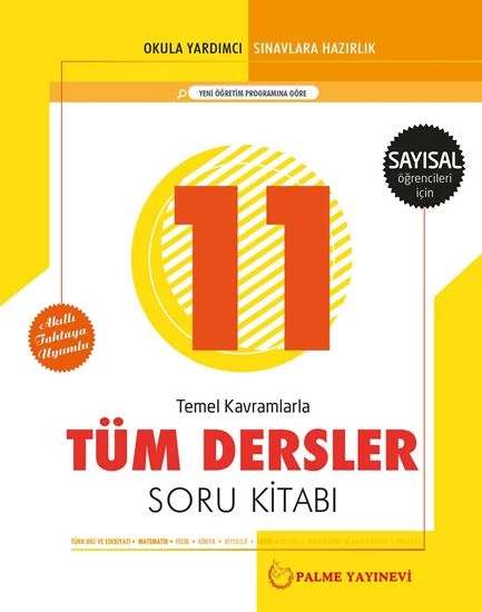 PALME 11.SINIF TÜM DERSLER SORU BANKASI ( SAY )