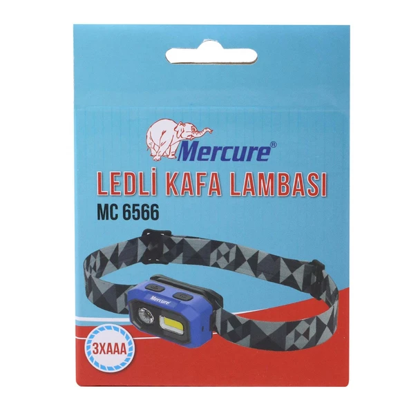 Mercure MC6566 Ledli Kafa Lambası Hareket Sensörlü 3 Modlu Fener - 3