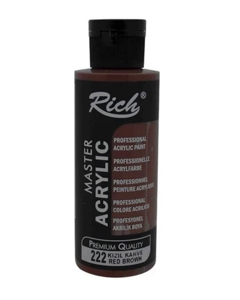 Rich Master Akrilik Boya Kızıl Kahve 120ml
