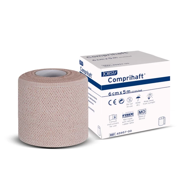 Jobst Comprihaft 6cm x 5m Ten Rengi Kohesiv Kısa Germe Kompresyon Bandajı