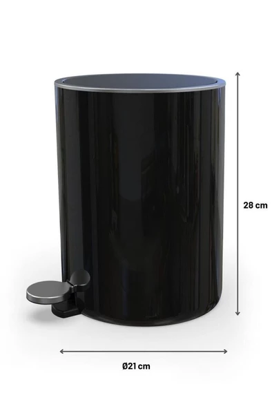 Primanova Lenox 5 Litre Pedallı Çöp Kovası İç kovalı - 6