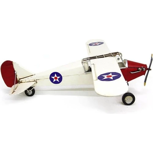 Himarry Dekoratif Metal Uçak Çift Kanatlı Vintage Ev Ofis Hediyelik