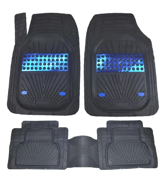 RENAULT GRAND SCENIC 2005-2009 İcon Mavi Oto Paspas Seti ürün görseli 1