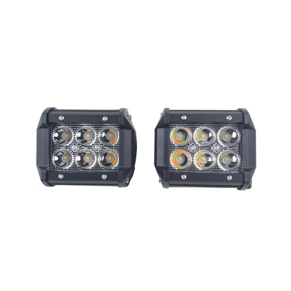 Sis Lambası 6led Dual Color 18W Takım