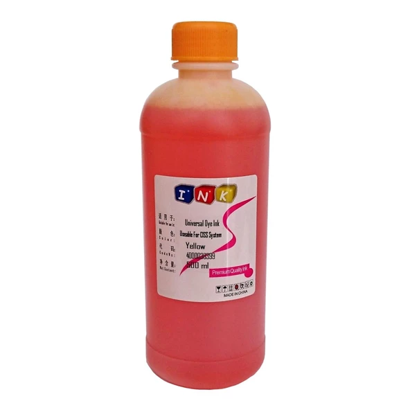 History Universal Dye Ink 500 ML Sarı Mürekkep