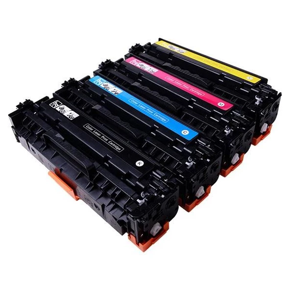 History LaserJet CM1415 Muadil Toner Seti CE320A 321A 322A 323A - 1