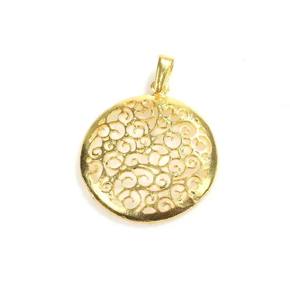 925 Ayar Gümüş Ajurlu Kolye Ucu - Resim 4