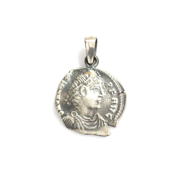 925 Ayar Gümüş Sezar Kolye Ucu - Resim 3