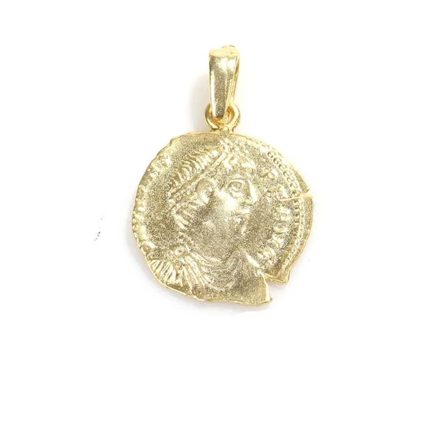 925 Ayar Gümüş Sezar Kolye Ucu - Resim 2