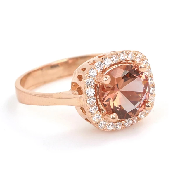 Gümüş Kare Zultanit Taşlı Yüzüğü - Resim 7