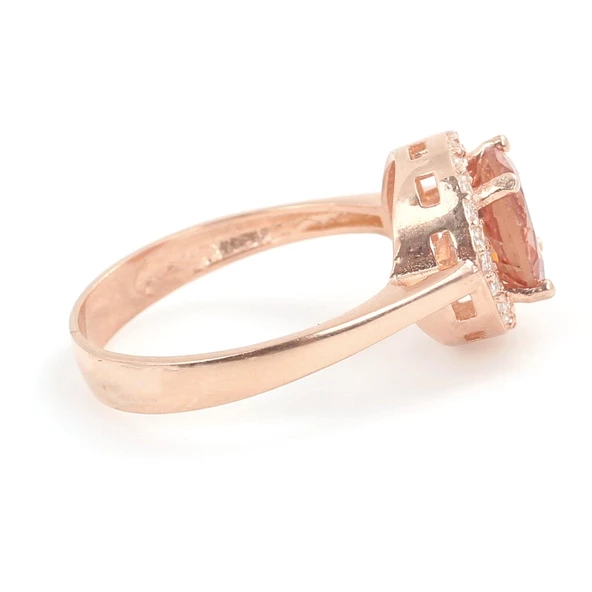 925 Ayar Gümüş Yuvarlak Zultanit Taşlı Yüzük - Resim 9