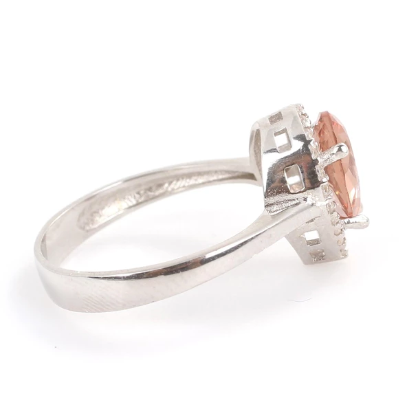 925 Ayar Gümüş Damla Zultanit Taşlı Yüzük - Resim 4