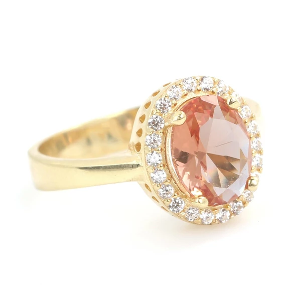 925 Ayar Gümüş Oval Zultanit Taşlı Yüzük - Resim 12