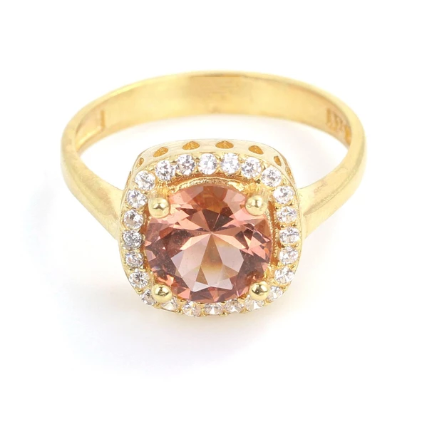 Gümüş Kare Zultanit Taşlı Yüzüğü - Resim 5