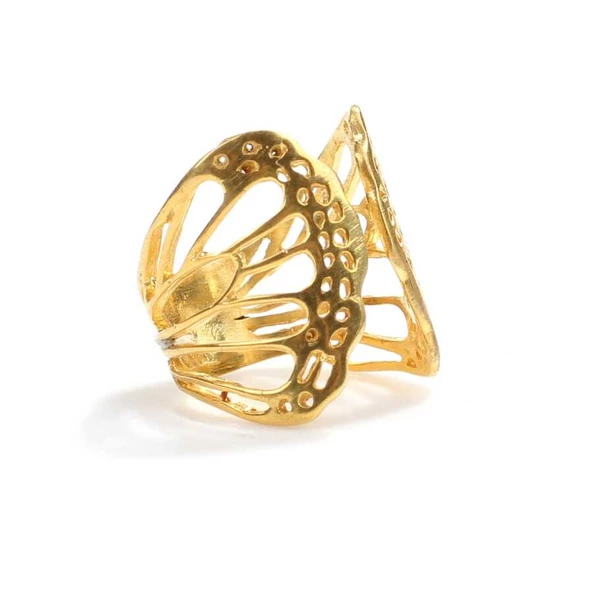 925 Ayar Gümüş Quadri Kelebeği Model Yüzük - Resim 2