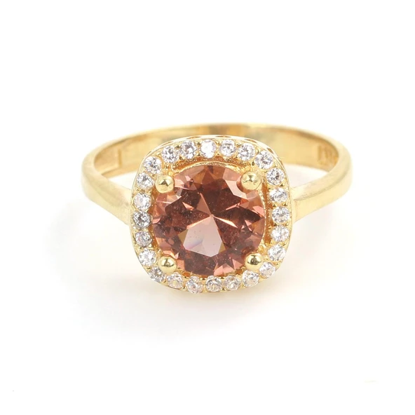 Gümüş Kare Zultanit Taşlı Yüzüğü - Resim 4