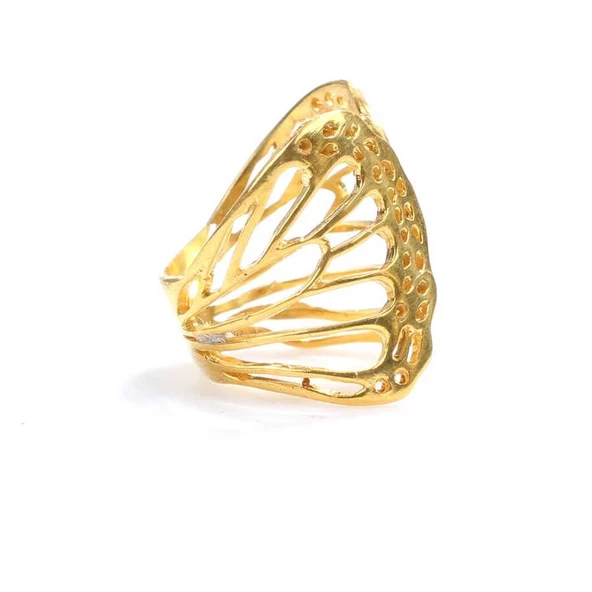 925 Ayar Gümüş Quadri Kelebeği Model Yüzük - Resim 6